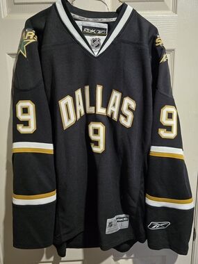 Dallas Stars Modano #9 Black Hockey Jersey by Reebok